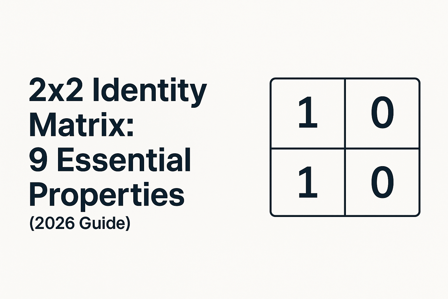 2x2 identity matrix