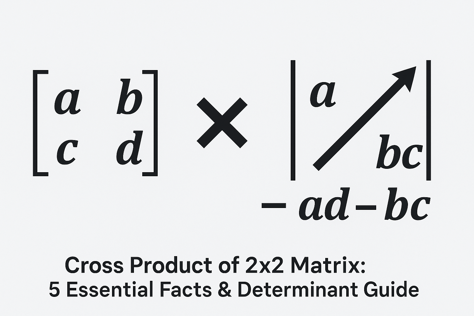 cross product of 2x2 matrix geometric interpretation as parallelogram area